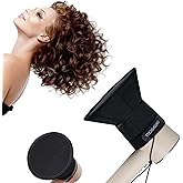 6-Inch Universal Hair Diffuser Attachment,Foldable Hair Diffuser, Travel-Friendly and Compatible with Hotel Hair dryers.