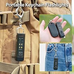 Brightison S03 Keychain Flashlight USB C