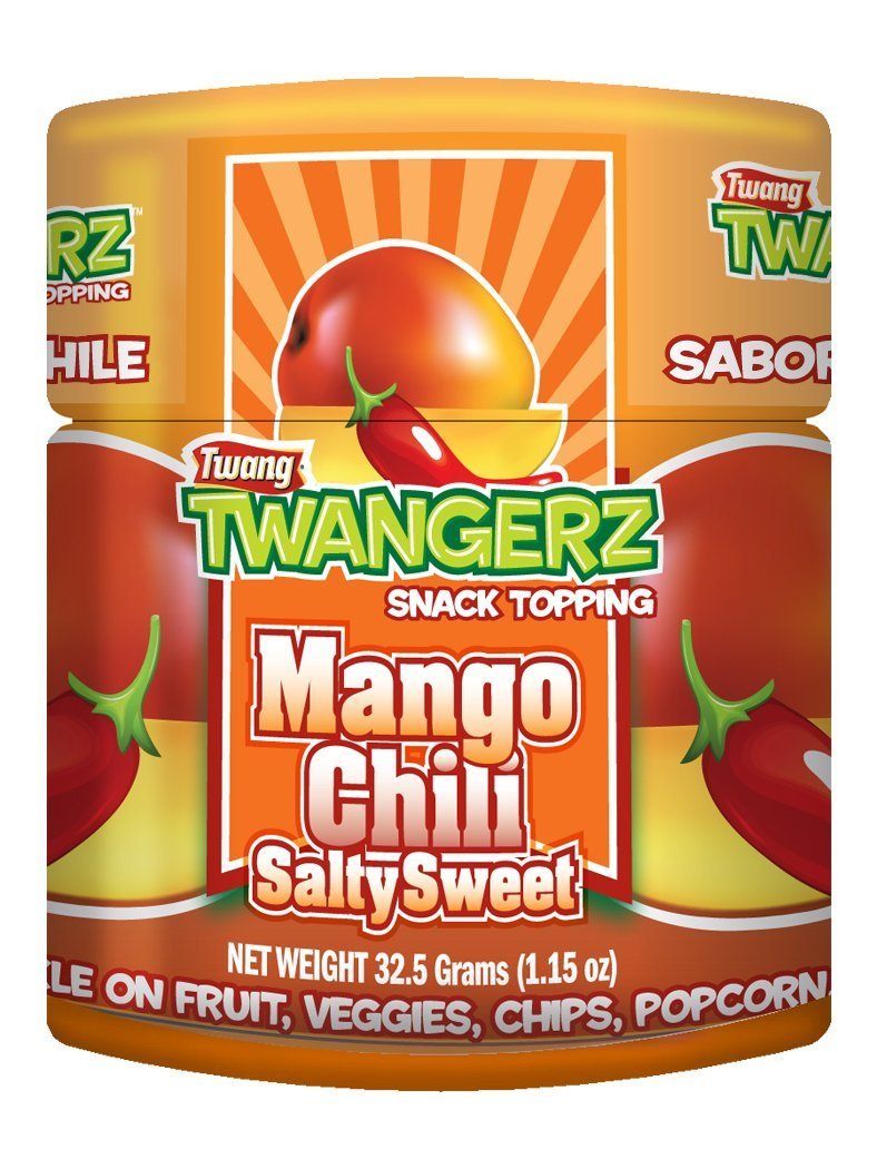 Twang Twangerz Flavored Salt Snack Topping - Lime, Lemon Lime, Mango Chili & Dill Pickle (Assorted, 4 Pack) : Popcorn Seasoning : Grocery & Gourmet Food
