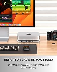 Mac Mini Docking Station, USB C hub 10Gbps SD/TF