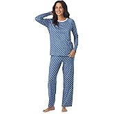 Cuddl Duds Womens Matching Pajama & Lounge Set - Lightweight Long Sleeve PJ Shirt & Pants - Sleepwear & Loungewear Sets