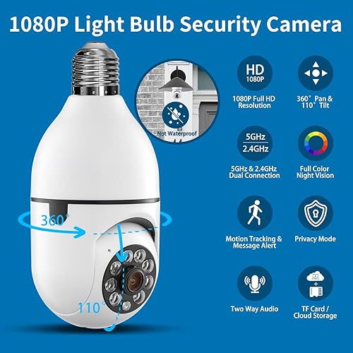 Amazon Light Bulbs With Security Cameras In Them 5MP Bulb Camera