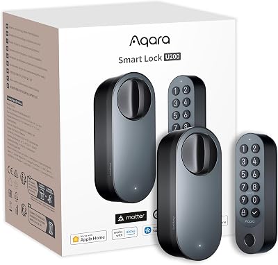 Smart Lock U200 mit Apple Home Key, Matter Over Thread, Schwarz