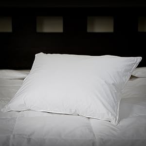 Allied Essentials Luxe Goose Down Pillow, King, White