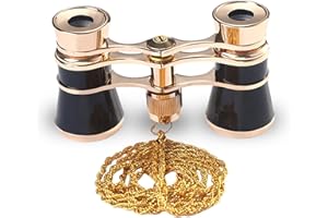AiScrofa Opera Glasses Binoculars 3X25,Mini Binocular Compact Lightweight,with Chain for Adults Kids Women in Musical Concert