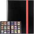 GEAoffice Card Binder, 9 Pockets Trading Card Album Folder, 360 Side Loading Pocket Binder for Sports&Game Cards, MTG and Other TCG, ATCs, Black