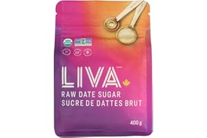 LIVA Raw Date Sugar | 100% Organic Dates | Single Ingredient | Ethically Sourced | Gluten Free | Plant-Based |400g