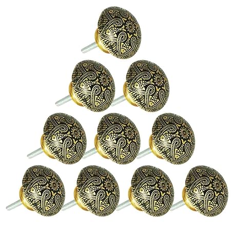 Handmade Knobs Sale Set Of 10 Brass Ceramic Knobs Handmade