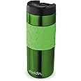 Aladdin Easy Grip Leak LockTM Stainless Steel Travel Mug – 470 ml – 100% Leak and Spill Proof Vacuum Insulated 7.4 x 7.4 x 20 cm, Green