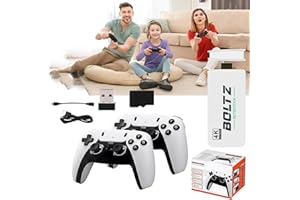 DAGIIK Boltz Retro - Boltz Retro Stick, Retrostick 60,000 Retro Games + 2 Controllers, Plug and Play Retro Gaming Console, 4k 1080p High Definition HDMI Plug and Play Video Game Stick for All Tv (256G)