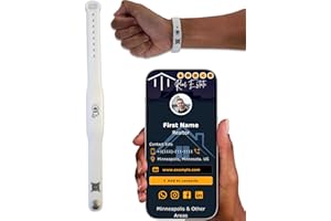 QRLynk Silicone NFC/QR Code Networking Wristband: Your Digital Business Card & Bio Link - No App/Subscription Needed