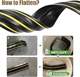 SEGNAYEN Floor Cable Cover 2M Rubber Outdoor Cable Protector 3 Channels view 3