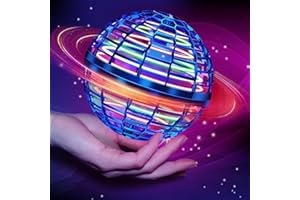 EXCOUP Flying Ball Toy, Hover Ball Flying Orb Hand Controlled Mini Drone Galactic Fidget Fly Spinner Cosmic Globe Boomerang w