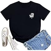 LOOKFACE Women Graphic Tees Cute T Shirts