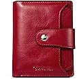 BOSTANTEN Women Leather Wallet RFID Blocking Small Bifold Zipper Pocket Wallet Card Case Purse with ID Window