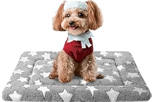 FOGKISS Dog Bed Mat - Dog Crate Pad - Reversible Dog Mat for Pet Comfort - Soft Bed Crate Pads with Dual-Sided Design for All Seasons - Durable, Machine Washable Mat for Crates, Travel, and Home