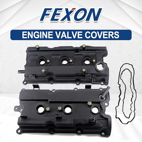 ENGINE VALVE COVERS LEFT & RIGHT COMPATIBLE WITH 2002-2004 INFINITI I35 2002-2006 NISSAN ALITMA 2002-2008 MAXIMA 2003-2007 MURANO QUEST 13264-7Y000 13264-8J102 13624-7Y010 13264-8J113