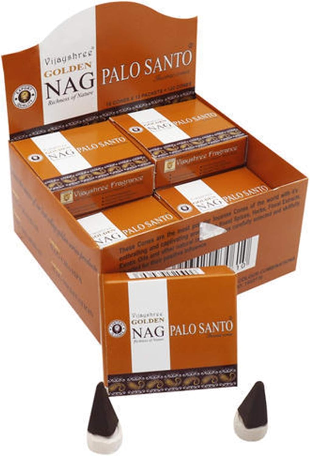 Golden Conos de Incienso Palo Santo, Caja de 12 Cajas ...