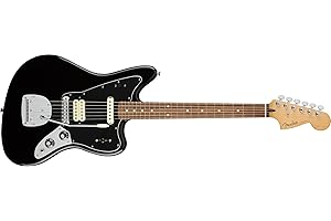 Fender Player Jaguar Electric Guitar, with 2-Year Warranty, Black, Pau Ferro Fingerboard