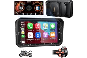 FancyTiger BM600 for BMW Motorcycle CarPlay & Android Auto, 6" IP67 Waterproof GPS Navigation Screen, Data Reading, Native Wonder Wheel Control, TPMS, Light Sensor, Music Sharing, Intercom,16-Pin
