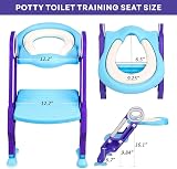 Straame Toddler Toilet Ladder Seat Adjustable Potty Training Seat Blue Purple view 6
