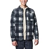 Columbia Men's Steens Mountain Printed Shirt Jacket II, Chalk Omblur, 5X Tall