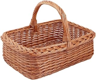 Einkaufskorb rechteckig, braun, T 66 cm x B 52 cm x H 21 cm