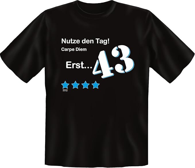 43 Ans Pour Qu 43 Carpe Diem Joyeux Anniversaire Cadeau Fun T Shirt Femme 100 Coton Couleur Noir Noir 56 Amazon Fr Vetements Et Accessoires 43 Ans Pour Qu 43 Carpe Diem Joyeux Anniversaire Cadeau Fun T Shirt Femme 100 Coton Couleur Noir Noir 56 Amazon Fr Vetements Et Accessoires