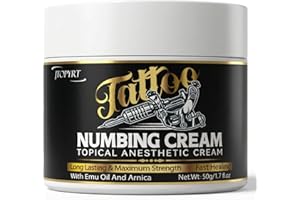 Tattoo Numbing Cream: 1.7oz 6 Hours Painless Tattoo Numbing Cream for Tattoos Piercing Waxing