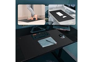 Urvoix Grounding Mat for Feet, 16" x 24"(2Pack) Earth Mat Grounding Pad for Bed Desk Office, Grounding Mat Kit for Wellness Energy, Improve Sleep, Reduce Anxiety w/ 15 Foot Cord & Conductive Test Pen