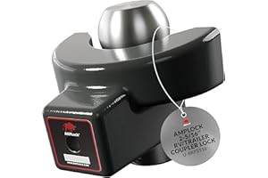 AMPLOCK BRP2516 RV/Trailer Coupler Lock - Secure Your 2 5/16'' Ball Coupler with Straight Lip - North American Craftsmanship 