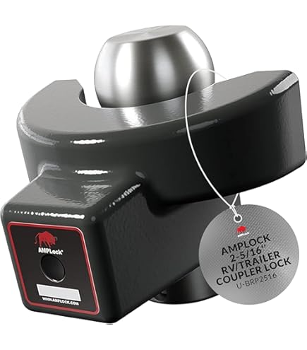 Zoblise Heavy Duty 2 5/16" Trailer Hitch Lock - Anti-Theft Puck Lock For RV, Boat, Cargo & Utility Trailers - View #3