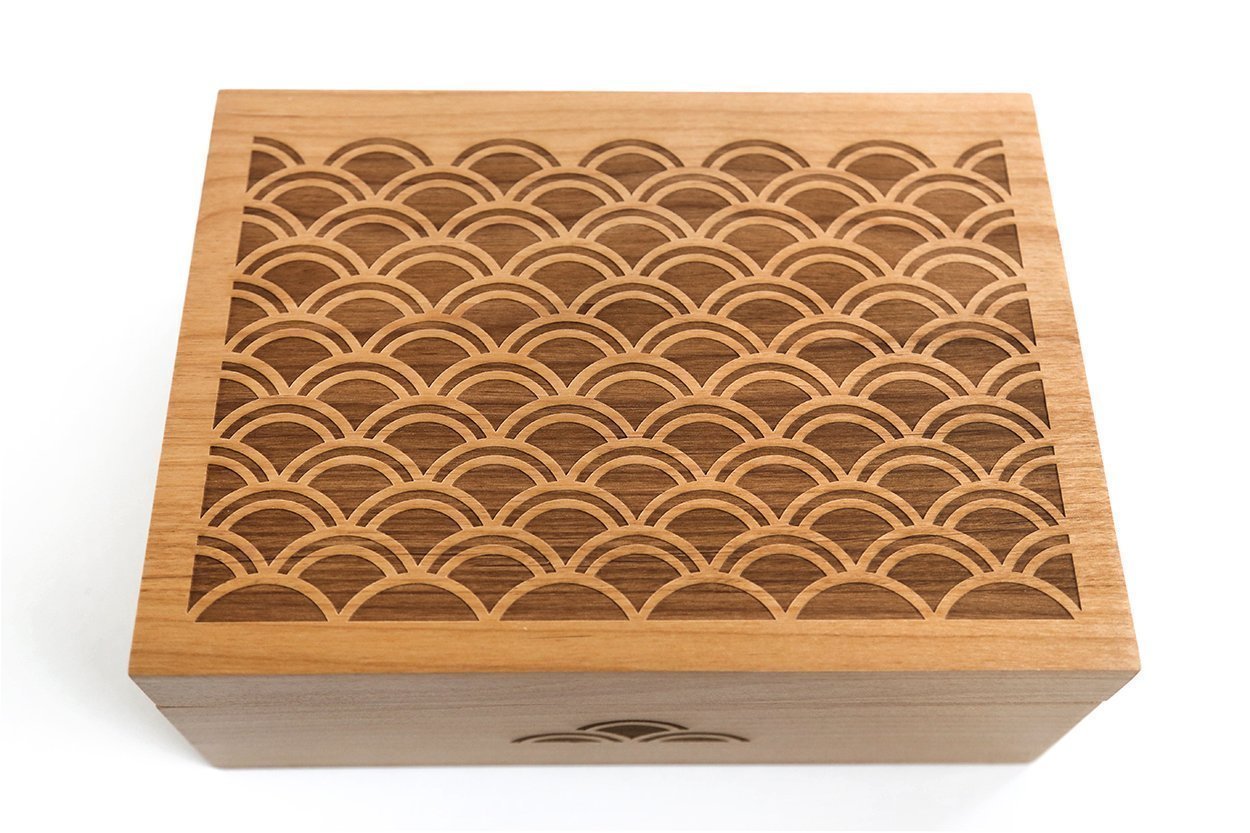 Amazon Com Light Scallop Pattern Laser Cut Wood Keepsake