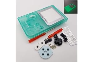 JMXLDS Gametown New Backlight Backlit Housing Shell Cover Case Replacement Parts for Nintendo Gameboy Pocket Console GBP System -Luminous Green Edition