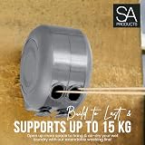 SA Products Wall Mounted Twin Cable Retractable Washing Line 30m Grey view 4