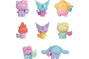 Jazwares Hello Kitty and Friends Ombre Tropical Party, 2” Figure 8-Pack - Removable Accessories - Officially Licensed Sanrio Product from Ages 6+