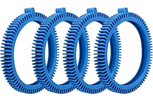 ANTOBLE 896584000-143 Blue Front Tire Kit with Super Hump Replacement Tires for Hayward Phoenix Poolvergnuegen AquaNaut 200, 400, 450 Pool Cleaner 2 Wheel and 4 Wheel (4 Pack)