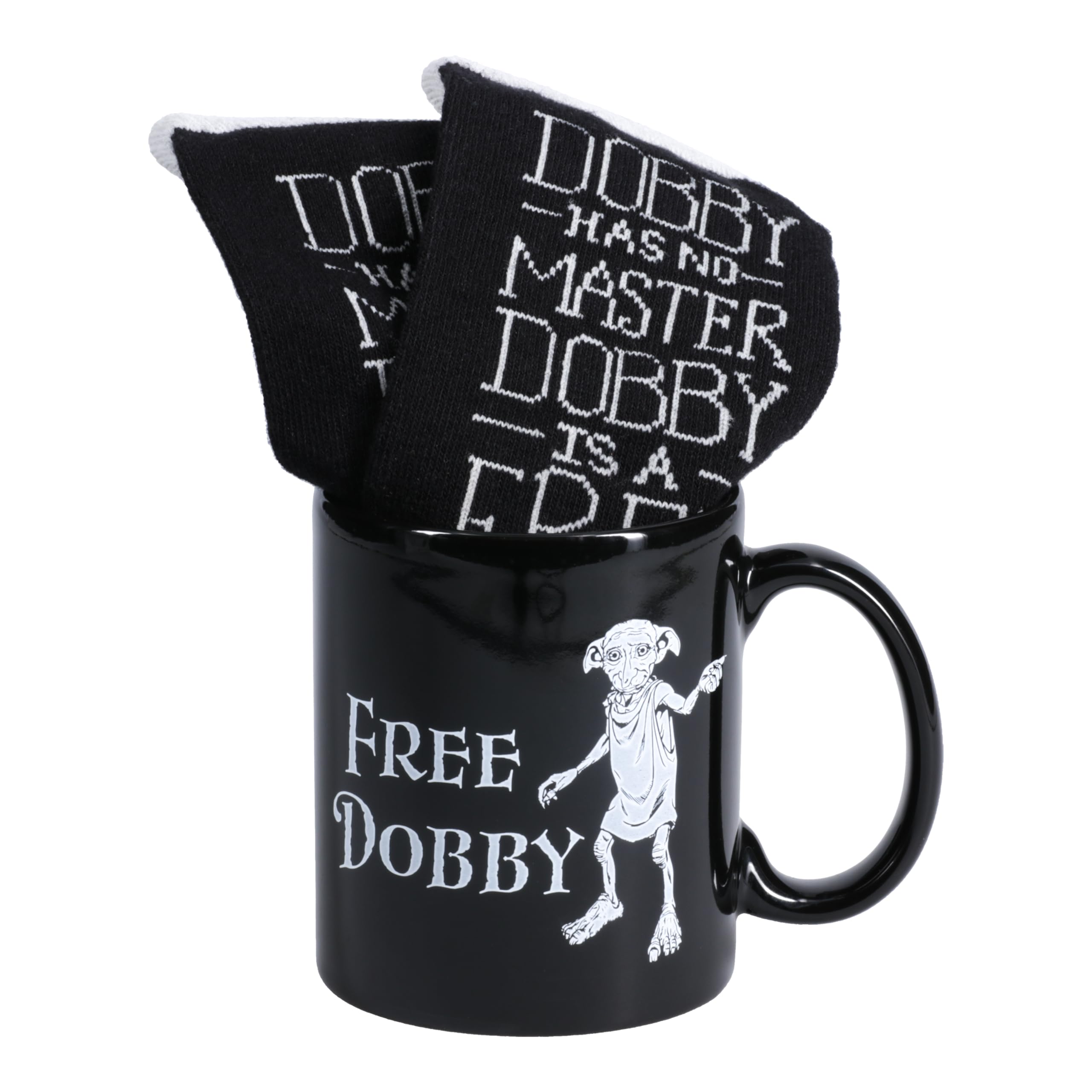 Paladone Harry Potter Free Dobby Mug & Sock Gift Set - Officially Licensed Wizarding World Merchandise, Gift Set for Potter Fans