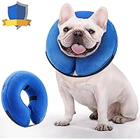 Supet Dog Cone Adjustable Pet Cone Pet Recovery Collar Comfy Pet Cone Collar Protective For After Surgery Anti-Bite Lick Wound Healing Safety Practical Plastic E-Collar For Dogs And Cats (Grey XS