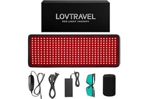 LOVTRAVEL New 360pcs LED 660nm Red Light Therapy Pad and 850nm Near Infrared Light Therapy Devices Mat Large Pads Wearable Wrap for Pain