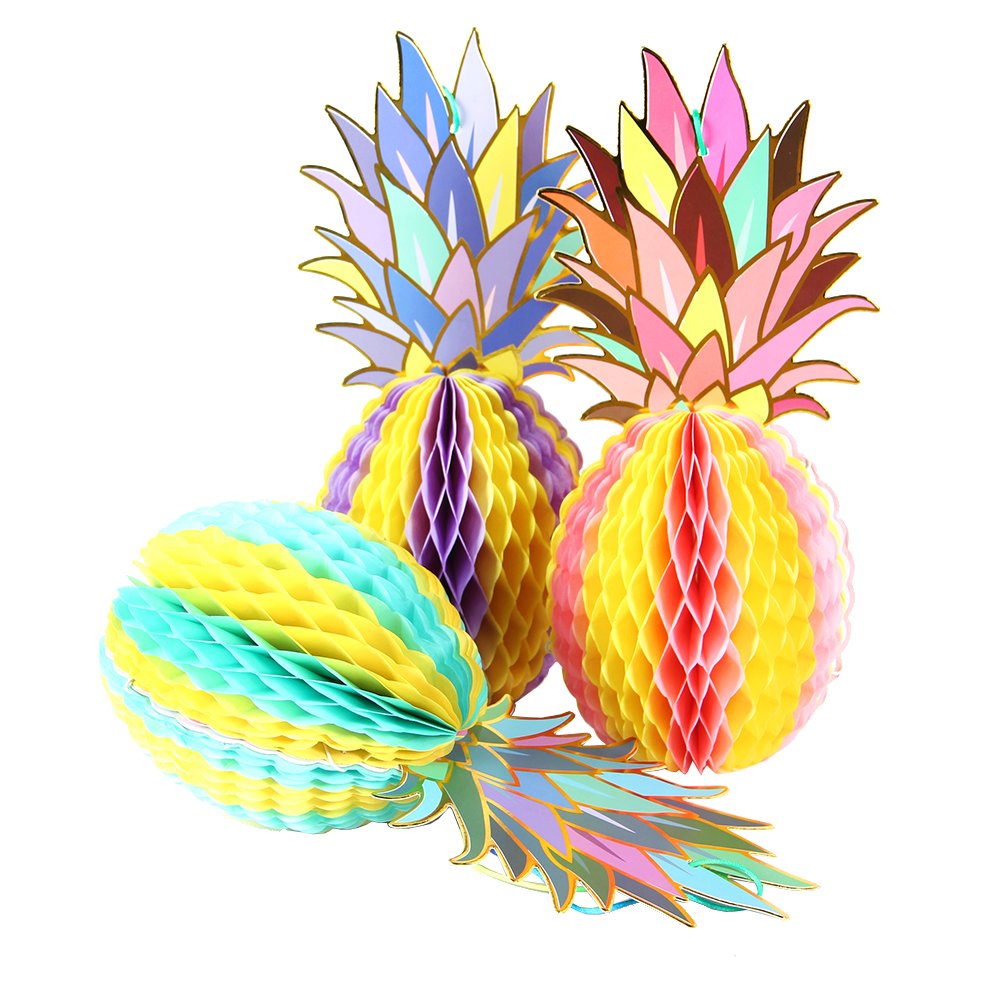 Galleon Paper Jazz Multicolored Paper Pineapple Honeycomb Ball