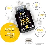 Nu U Nutrition Vitamin D3 4000 IU and K2 MK7 100µg 150 Capsules UK Made view 3