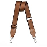 Purse Straps Replacement Crossbody, Universal Wide Shoulder Strap for Bags Adjustable Straps for Handbags (Silvery Hardware)