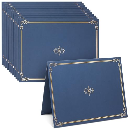 BLUE PANDA Certificate Holders - 24-Pack - Navy Blue Letter Size Award ...