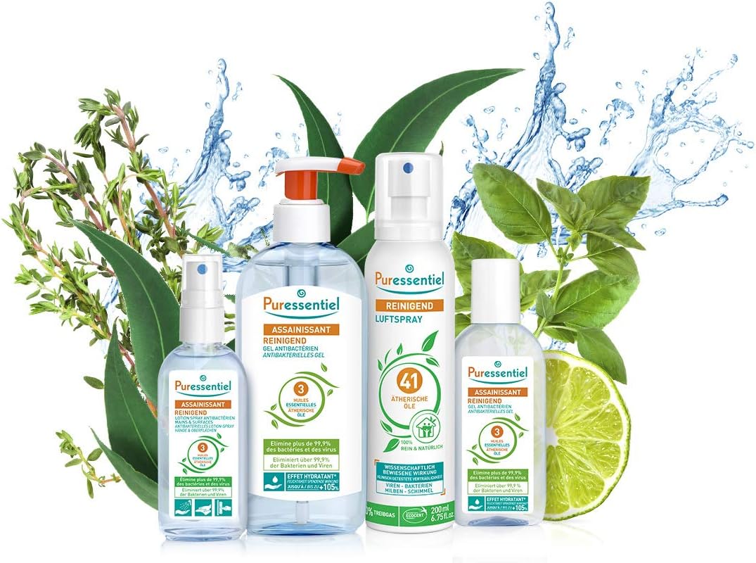 Puressentiel Purifying Antibacterial Gel 80 ml with 3 Essential Oils, Non-drying formula with Aloe Vera - Image 4
