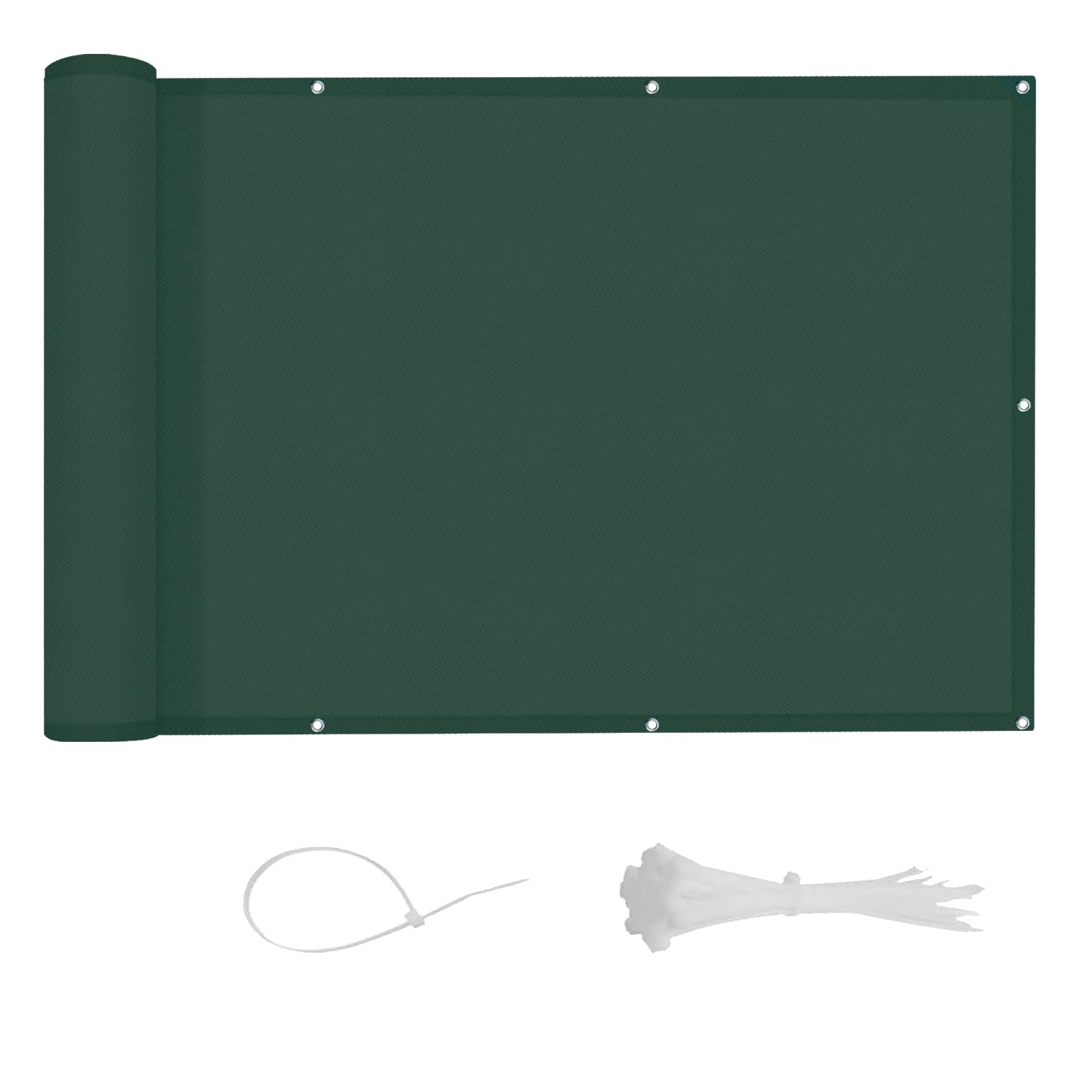 LOVE STORY Balcony Privacy Screen 90x500cm - Waterproof Balcony Railing Cover(PES),Dividing and Protective Screens for Balconies,UV Protection for Apartment Railings,Outdoor Garden,Charcoal