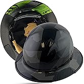 Lift Safety Actual Carbon Fiber Material Hard Hat with Texas America Safety Company Protective Edging and Hard Hat Tote- Full Brim