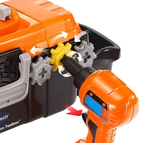 VTech Drill and Learn Toolbox, Orange in Oman Whizz Construction