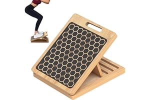 Slant Board | Wooden Incline Wedge Balance Board | Home Gym Leg Exercise Trainer Portable Pilates Fitness Equipment | for Mus