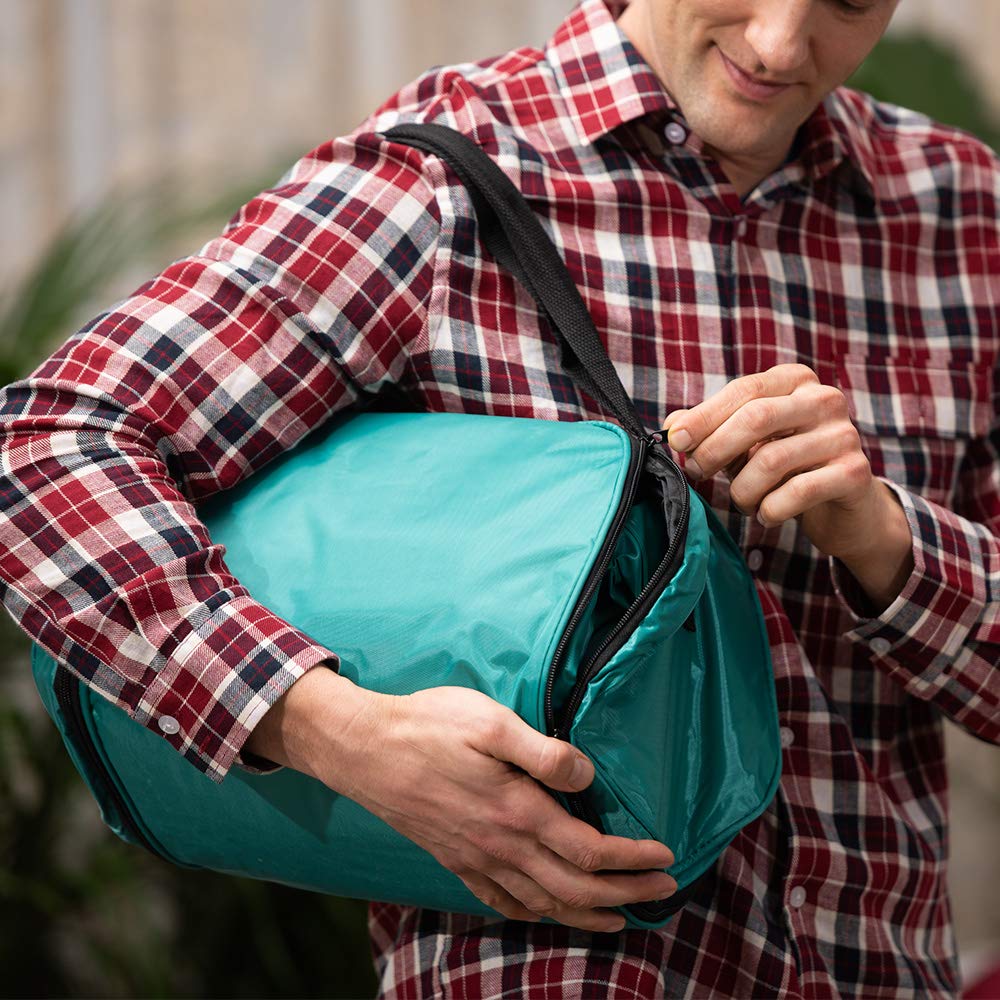 Simpli Comfy Inflatable Air Mattress Portable Air Bed and 2 Inflatable Pillows with Portable Battery Pump (Queen)